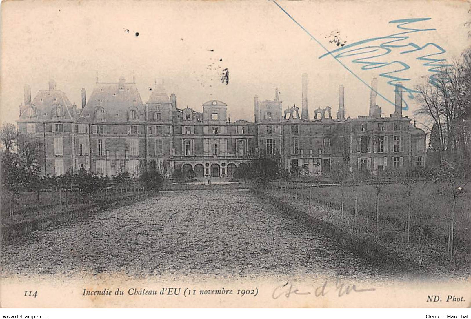 Incendie Du Château D'EU - Très Bon état - Eu