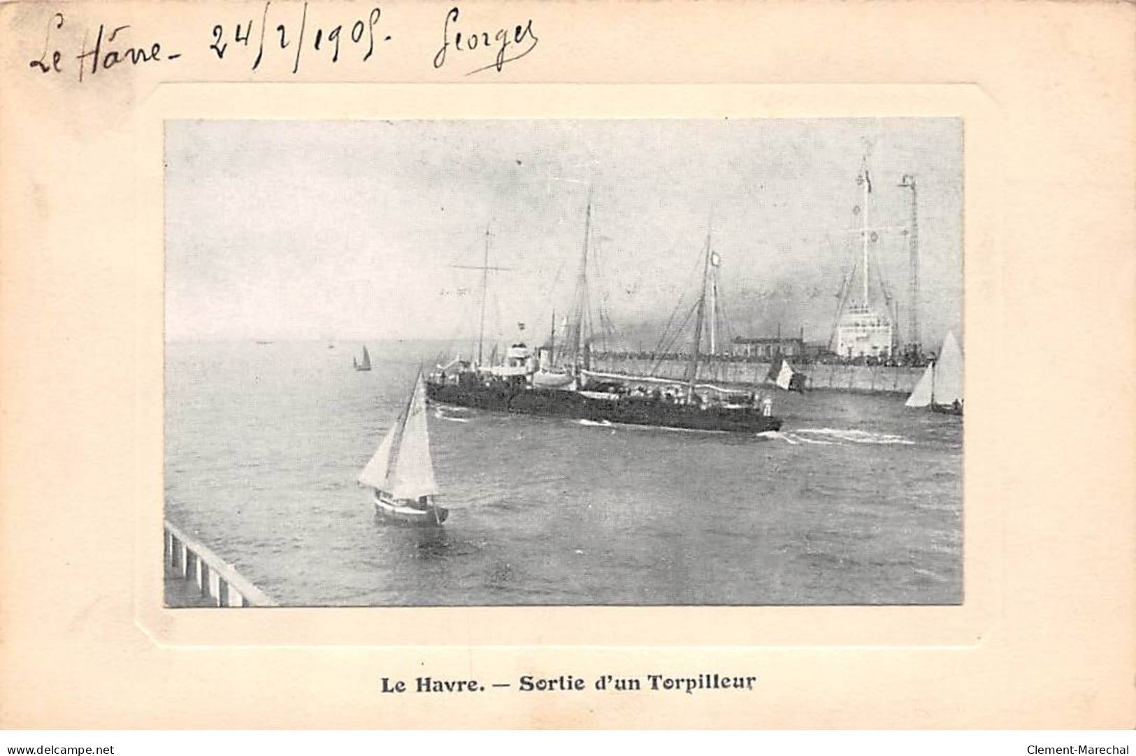 LE HAVRE - Sortie D'un Torpilleur - Très Bon état - Harbour