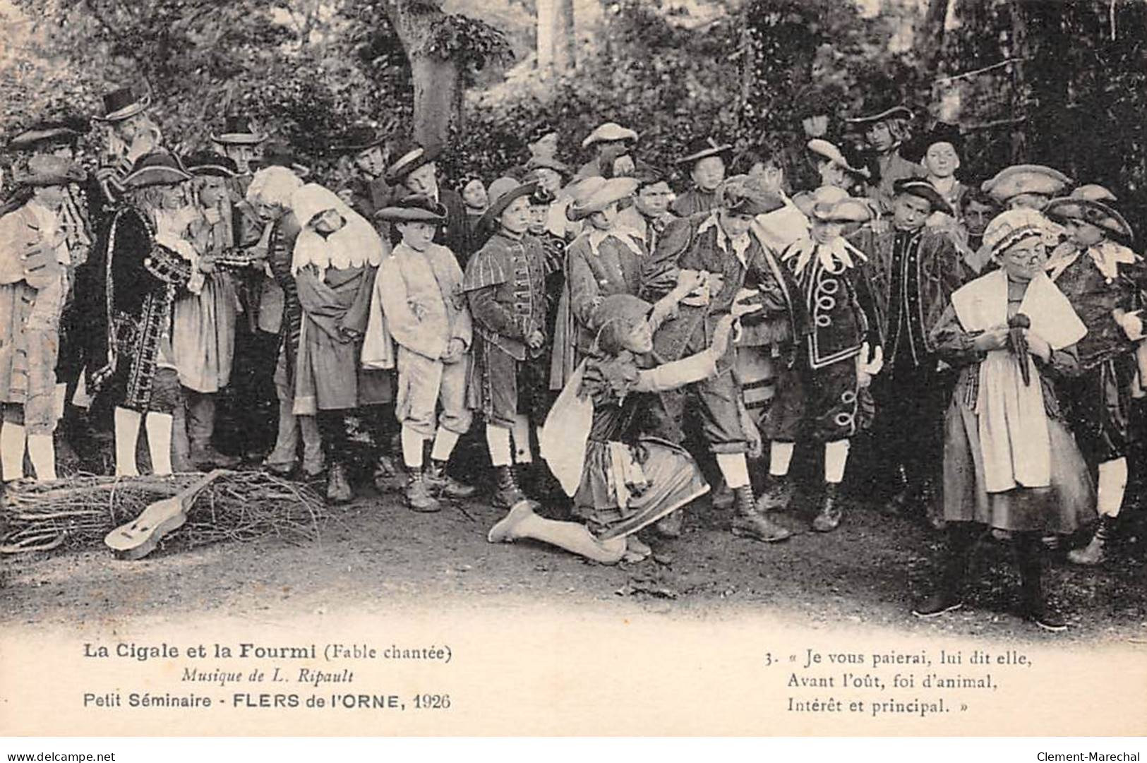 FLERS DE L'ORNE 1926 - Petit Séminaire - La Cigale Et La Fourmi - Très Bon état - Flers