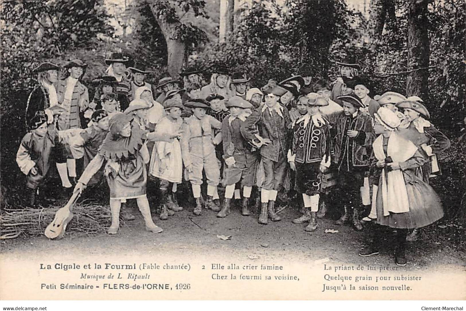 FLERS DE L'ORNE 1926 - Petit Séminaire - La Cigale Et La Fourmi - Très Bon état - Flers