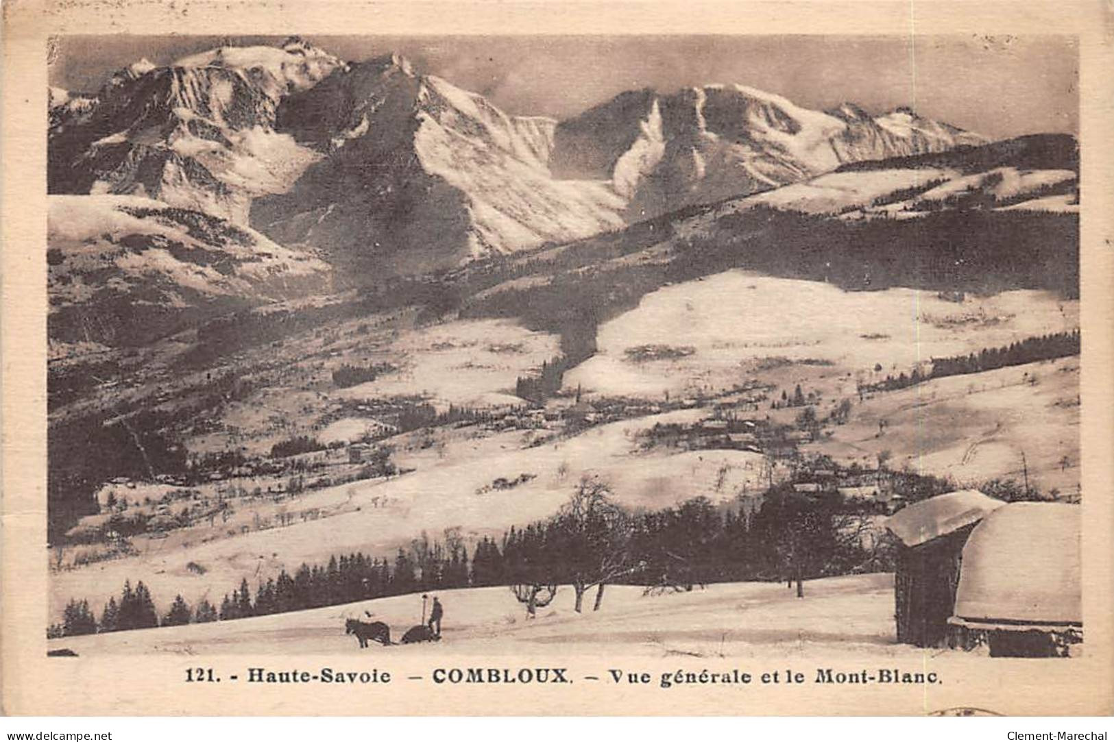 COMBLOUX - Vue Générale Et Le Mont Blanc - Très Bon état - Combloux