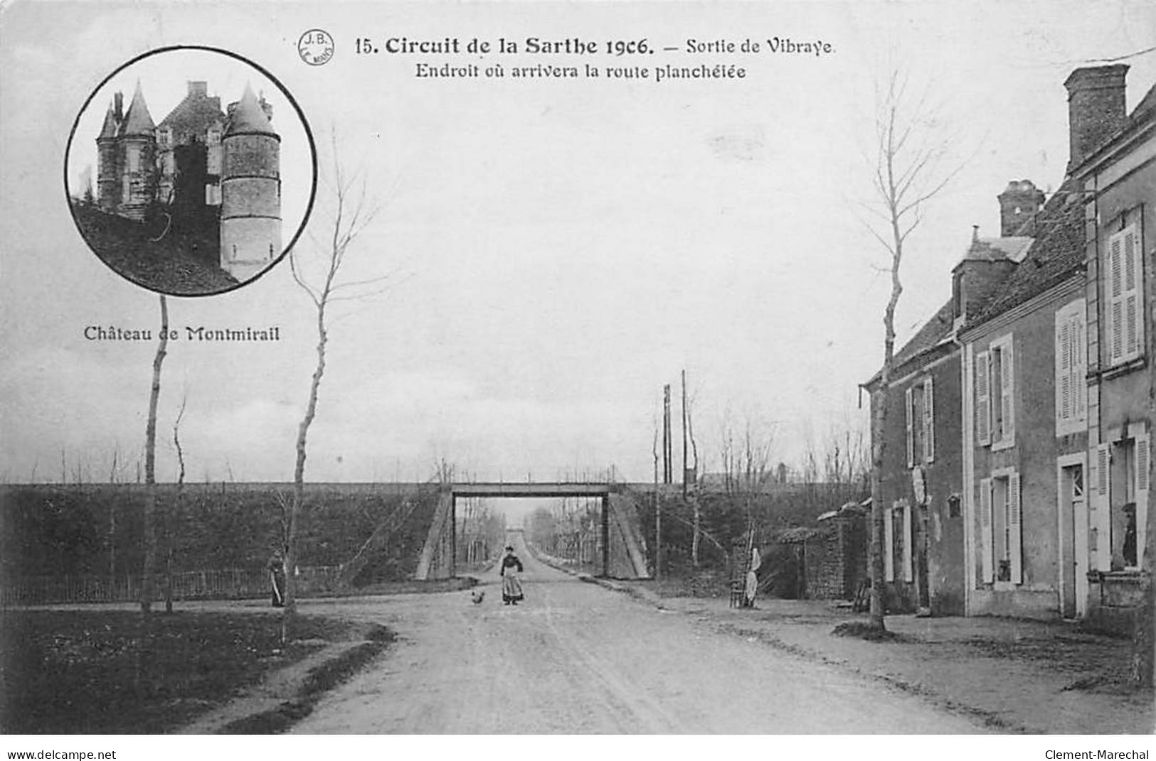 Circuit De La Sarthe 1906 - Sortie De VIBRAYE - Très Bon état - Vibraye