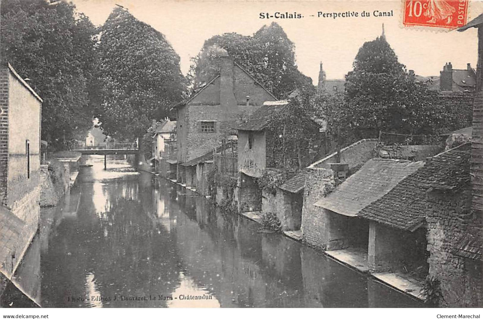 SAINT CALAIS - Perspective Du Canal - Très Bon état - Saint Calais