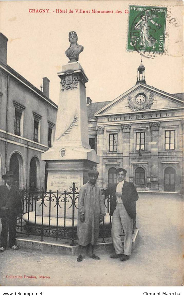 CHAGNY - Hôtel De Ville Et Monument - Très Bon état - Chagny