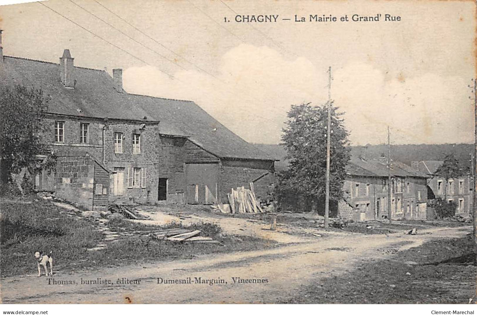 CHAGNY - La Mairie Et Grand Rue - Très Bon état - Chagny