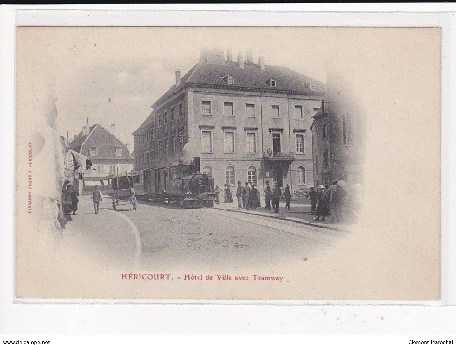 HERICOURT : Hôtel De Ville Avec Tramway - Très Bon état - Autres & Non Classés