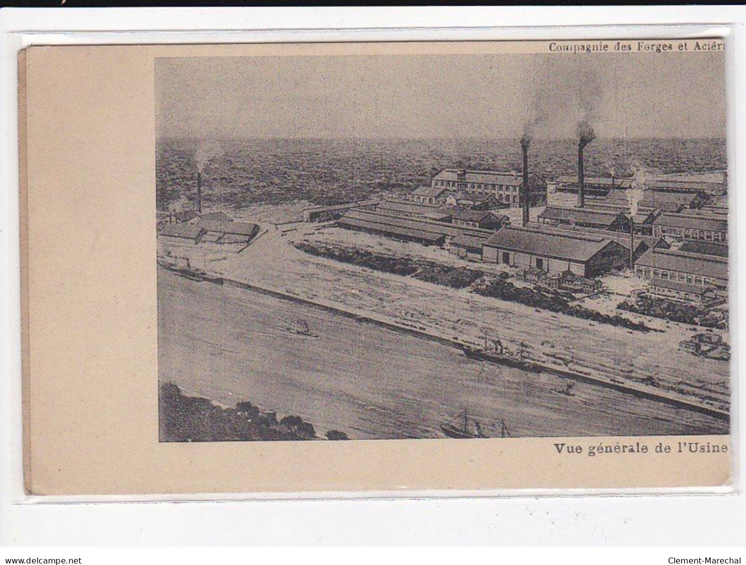 BOUCAU : Compagnie Des Forges Et Aciéries De La Marine Et D'Homécourt, Vue Générale De L'Usine, Dépliable- Très Bon état - Boucau