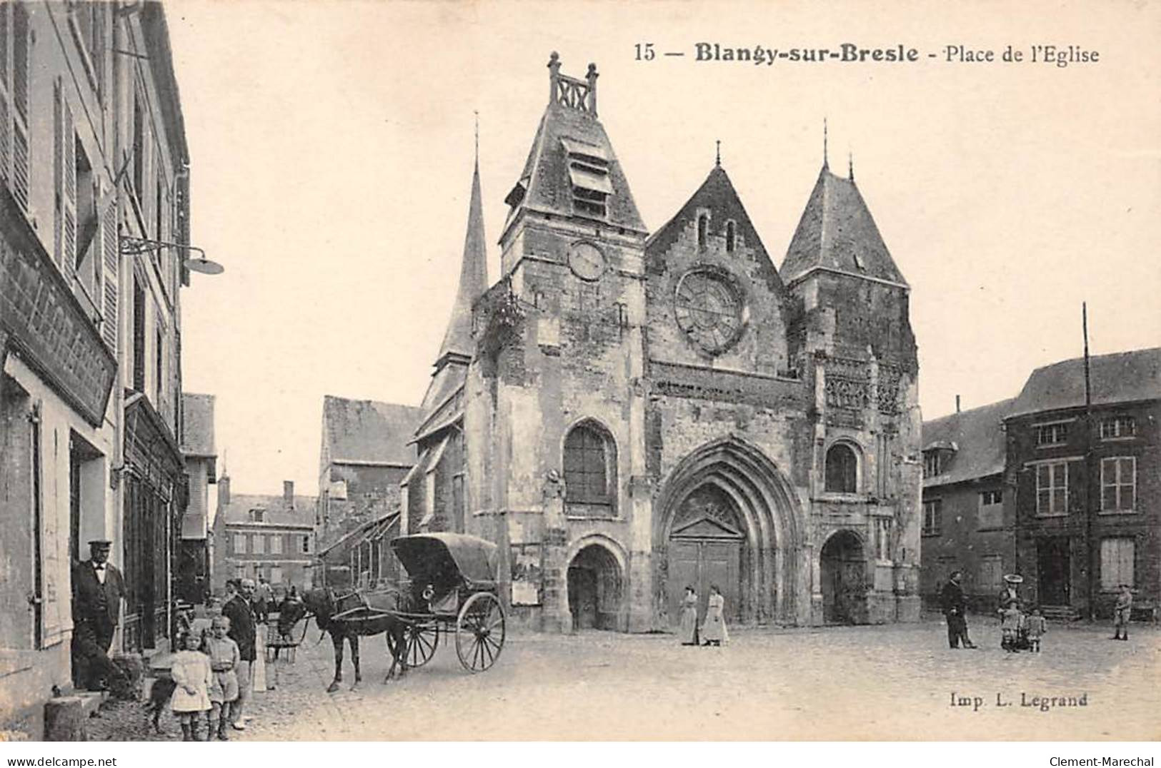 BLANGY SUR BRESLE - Place De L'Eglise - Très Bon état - Blangy-sur-Bresle