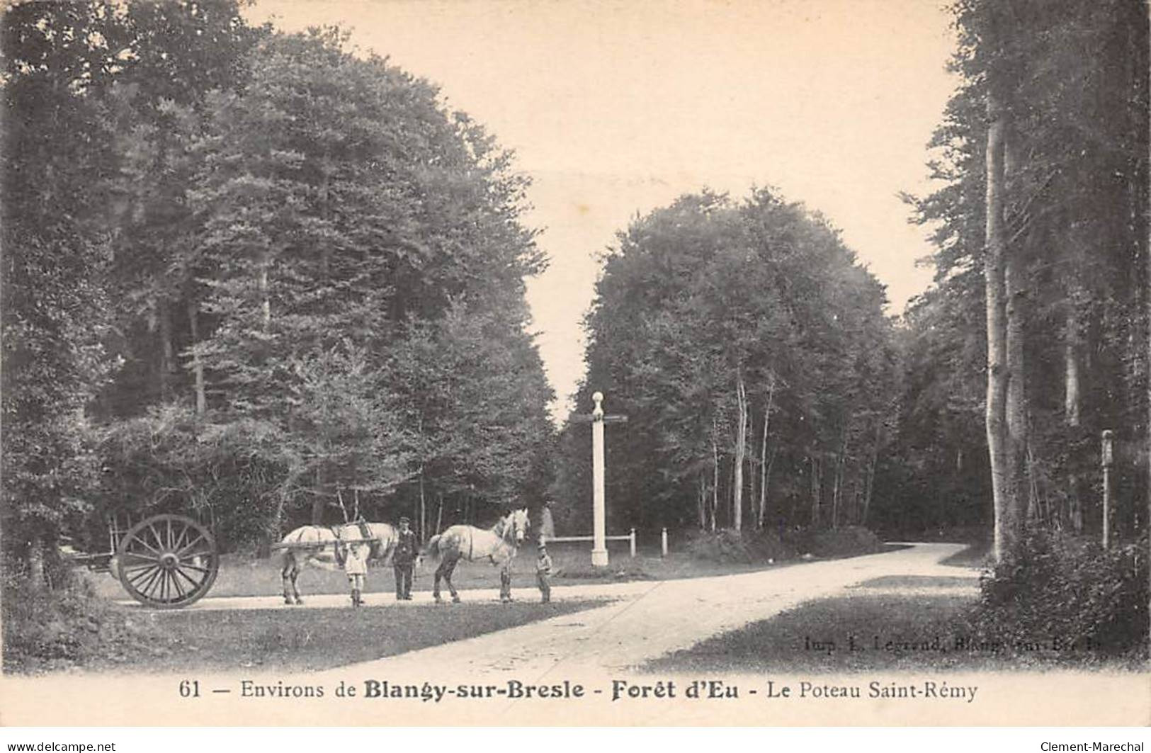 Forêt D'EU - Le Poteau Saint Rémy - Très Bon état - Eu