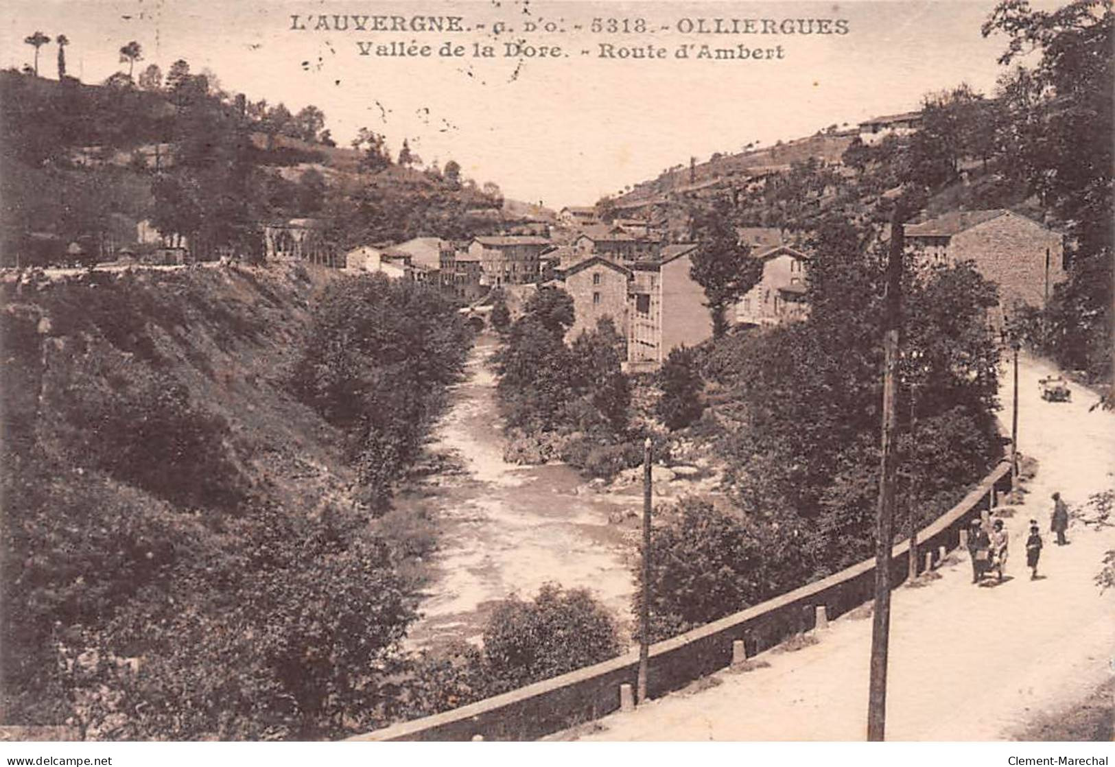 OLLIERGUES - Vallée De La Dore - Route D'Ambert - Très Bon état - Olliergues