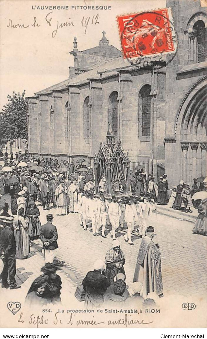 La Procession De Saint Amable à RIOM - Très Bon état - Riom