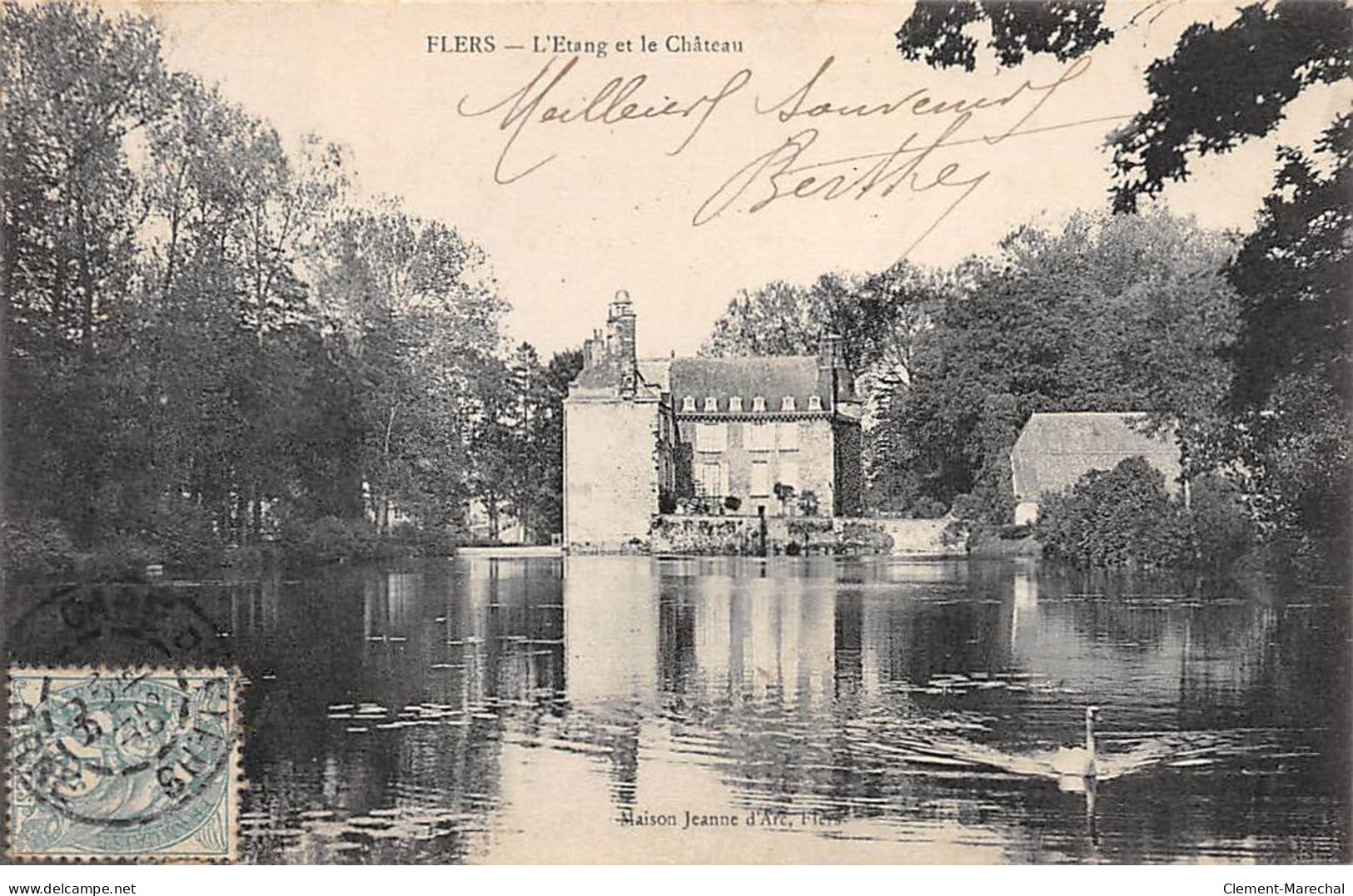 FLERS - L'Etang Et Le Château - Très Bon état - Flers