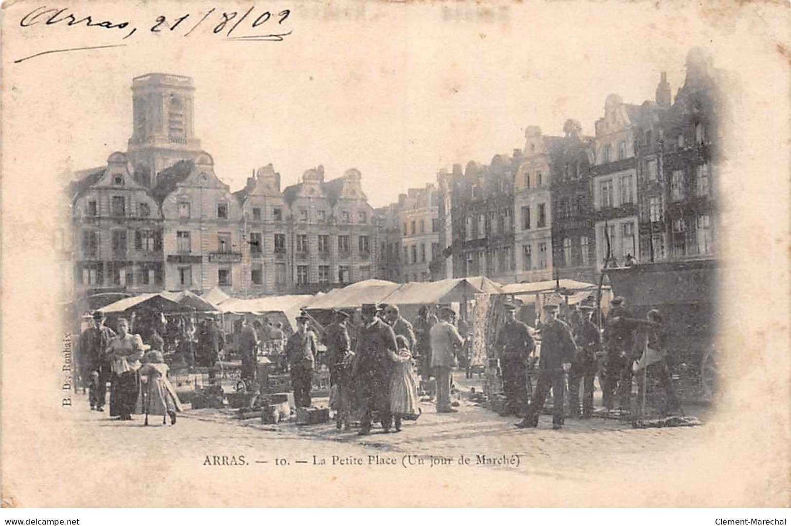 ARRAS - La Petite Place (un Jour De Marché) - Très Bon état - Boulogne Sur Mer