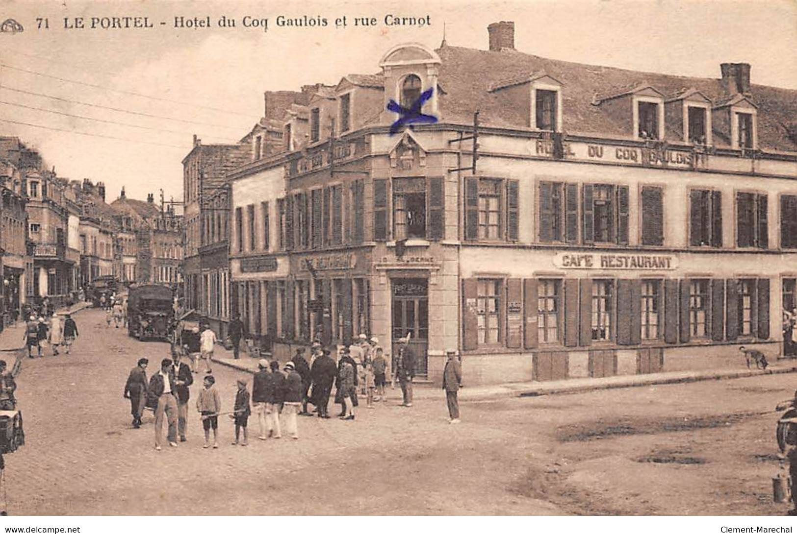 LE PORTEL - Hôtel Du Coq Gaulois Et Rue Carnot - Très Bon état - Le Portel