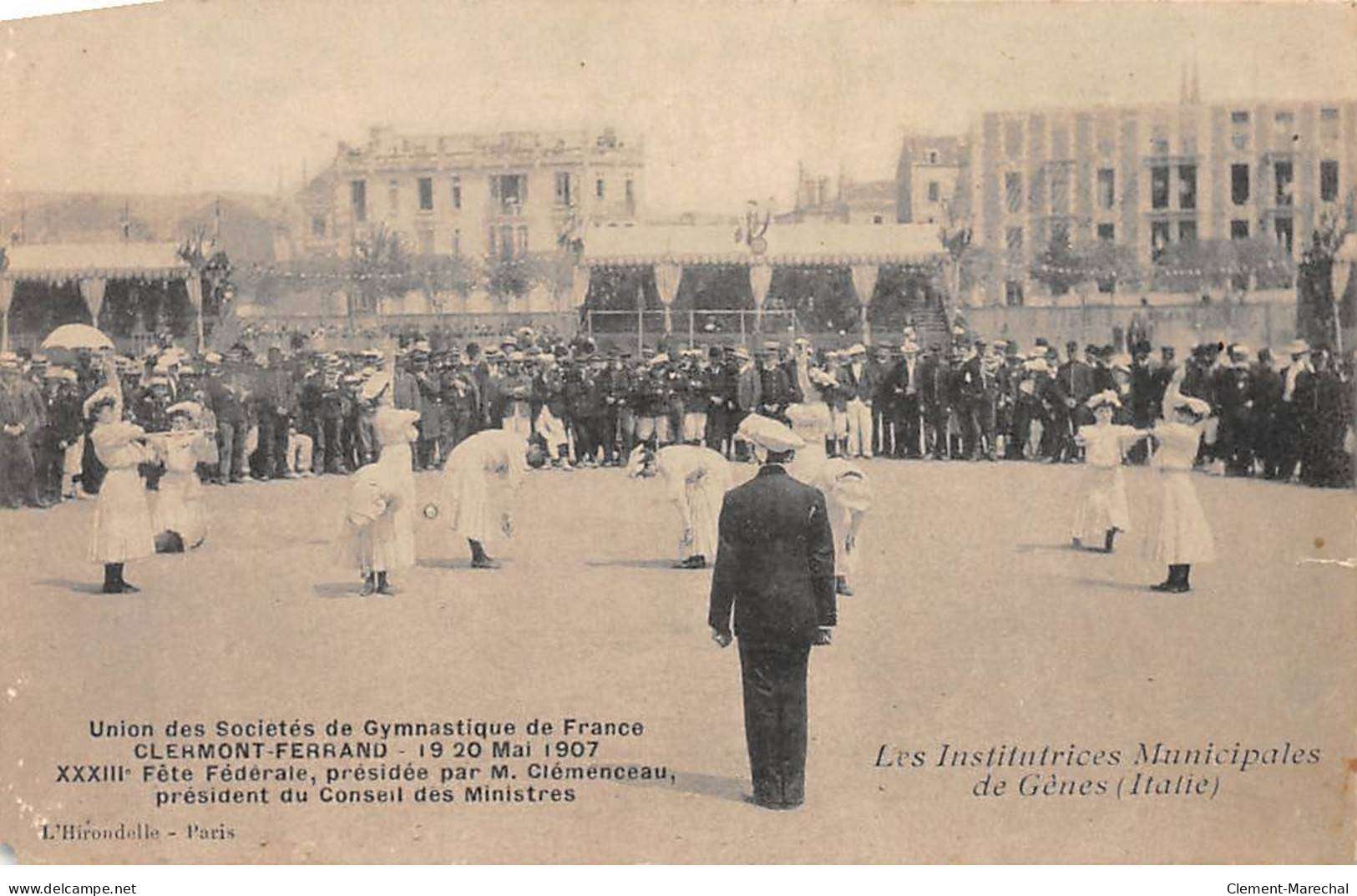 CLERMONT FERRAND 1907 - Union Société De Gymnastique De France - Les Institutrices Municipales De Gênes - Très Bon état - Clermont Ferrand