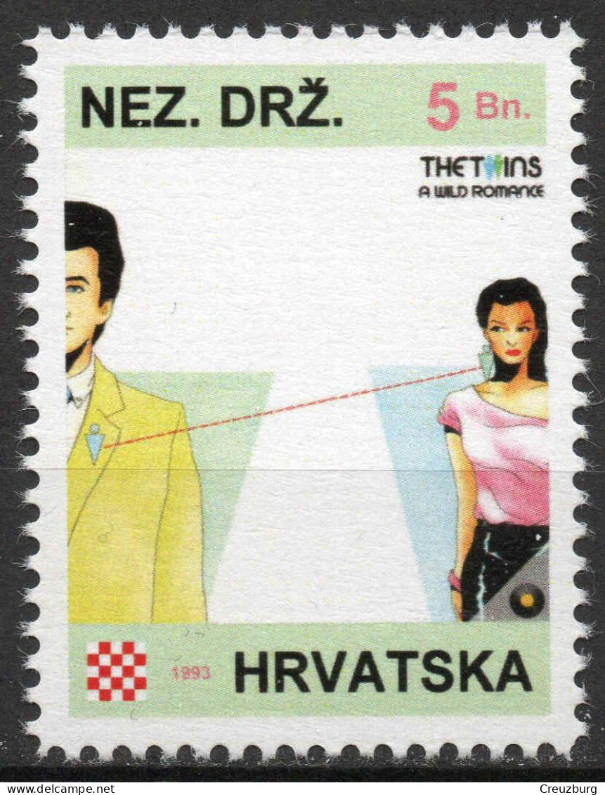The Twins - Briefmarken Set Aus Kroatien, 16 Marken, 1993. Unabhängiger Staat Kroatien, NDH. - Croatie