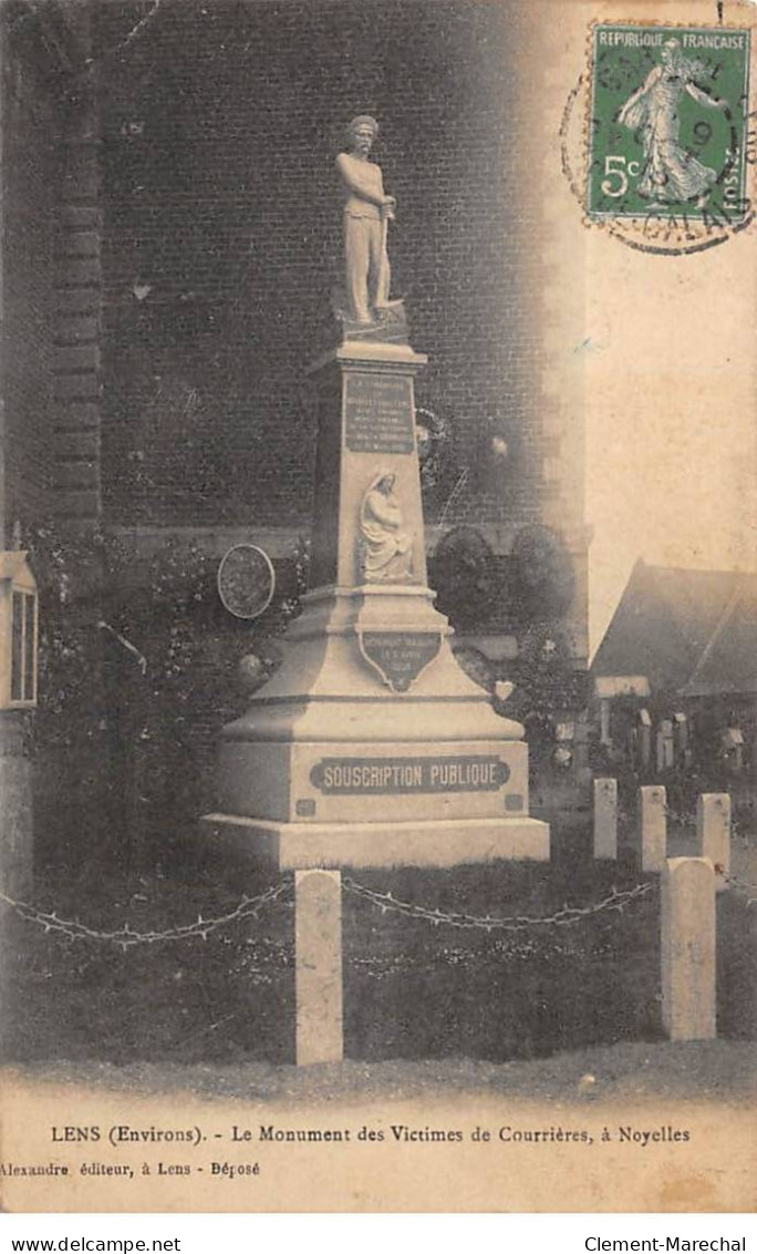 LENS - Le Monument Des Victimes De Courrières, à Noyelles - Très Bon état - Lens