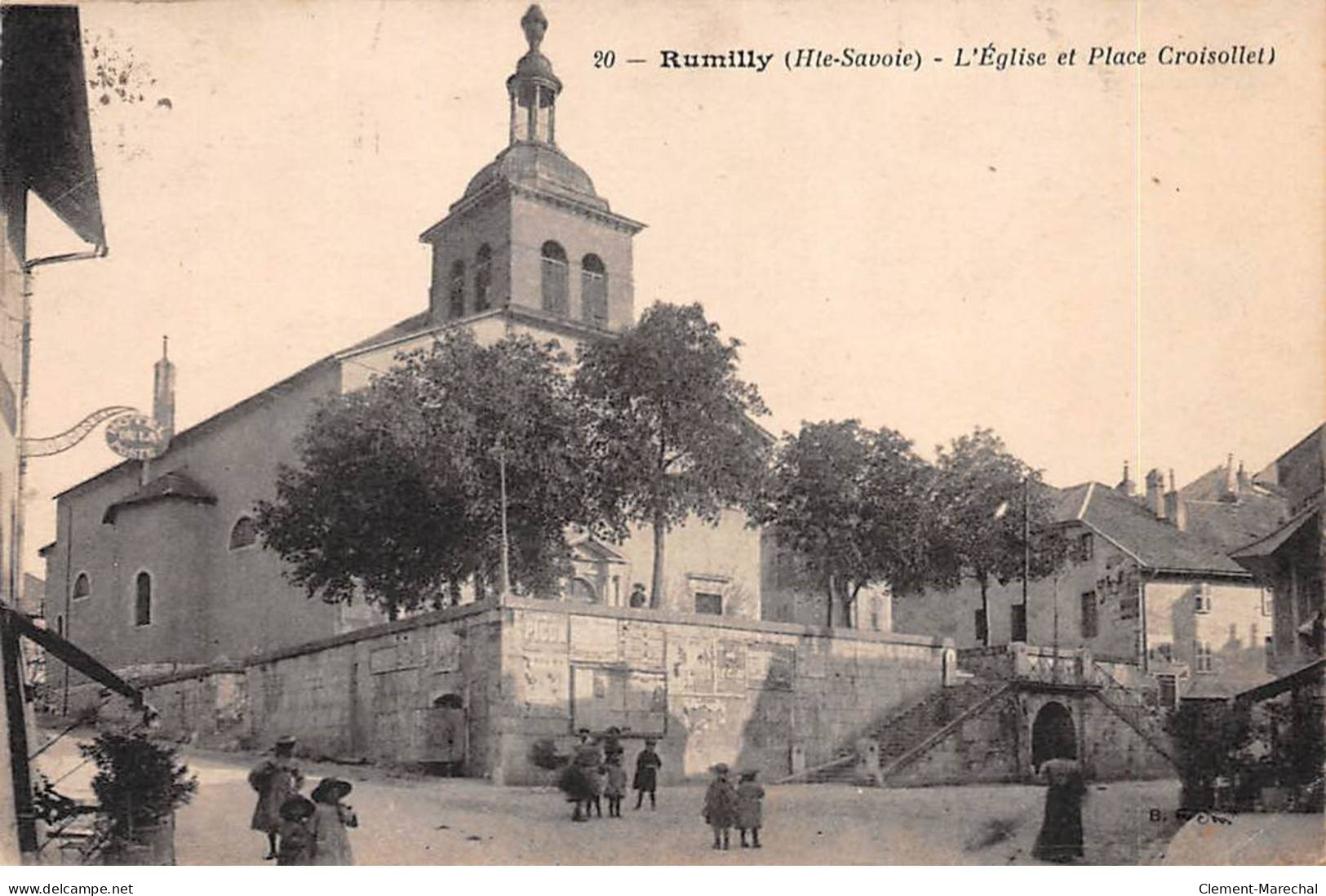 RUMILLY - L'Eglise Et Place Croisollet - Très Bon état - Rumilly