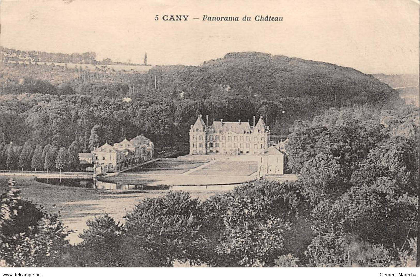 CANY - Panorama Du Château - Très Bon état - Cany Barville