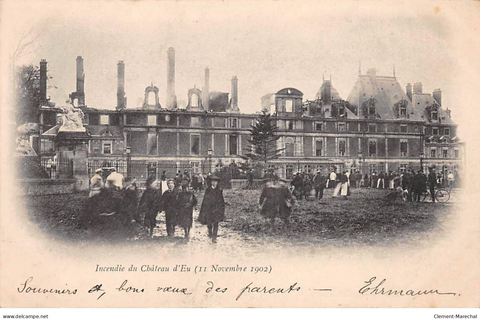 Incendie Du Château D'EU ( 11 Novembre 1902 ) - Très Bon état - Eu