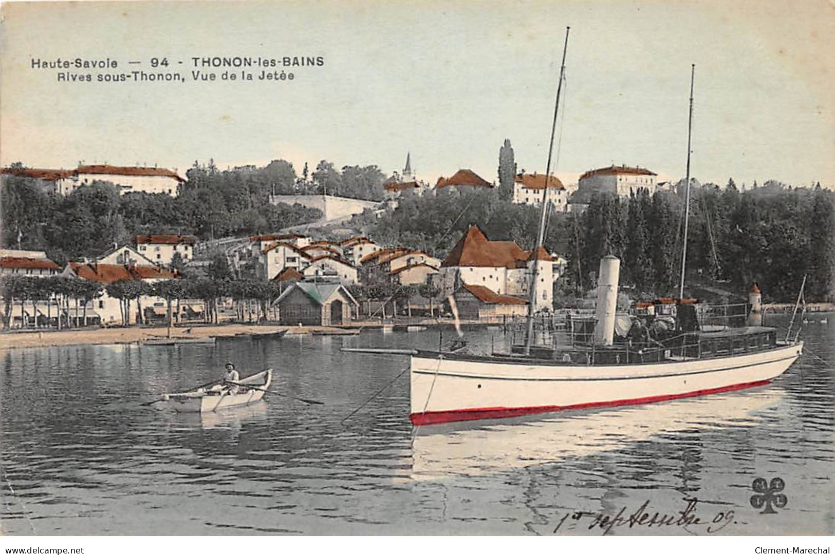 THONON LES BAINS - Rives Sous Thonon - Vue De La Jetée - Très Bon état - Thonon-les-Bains