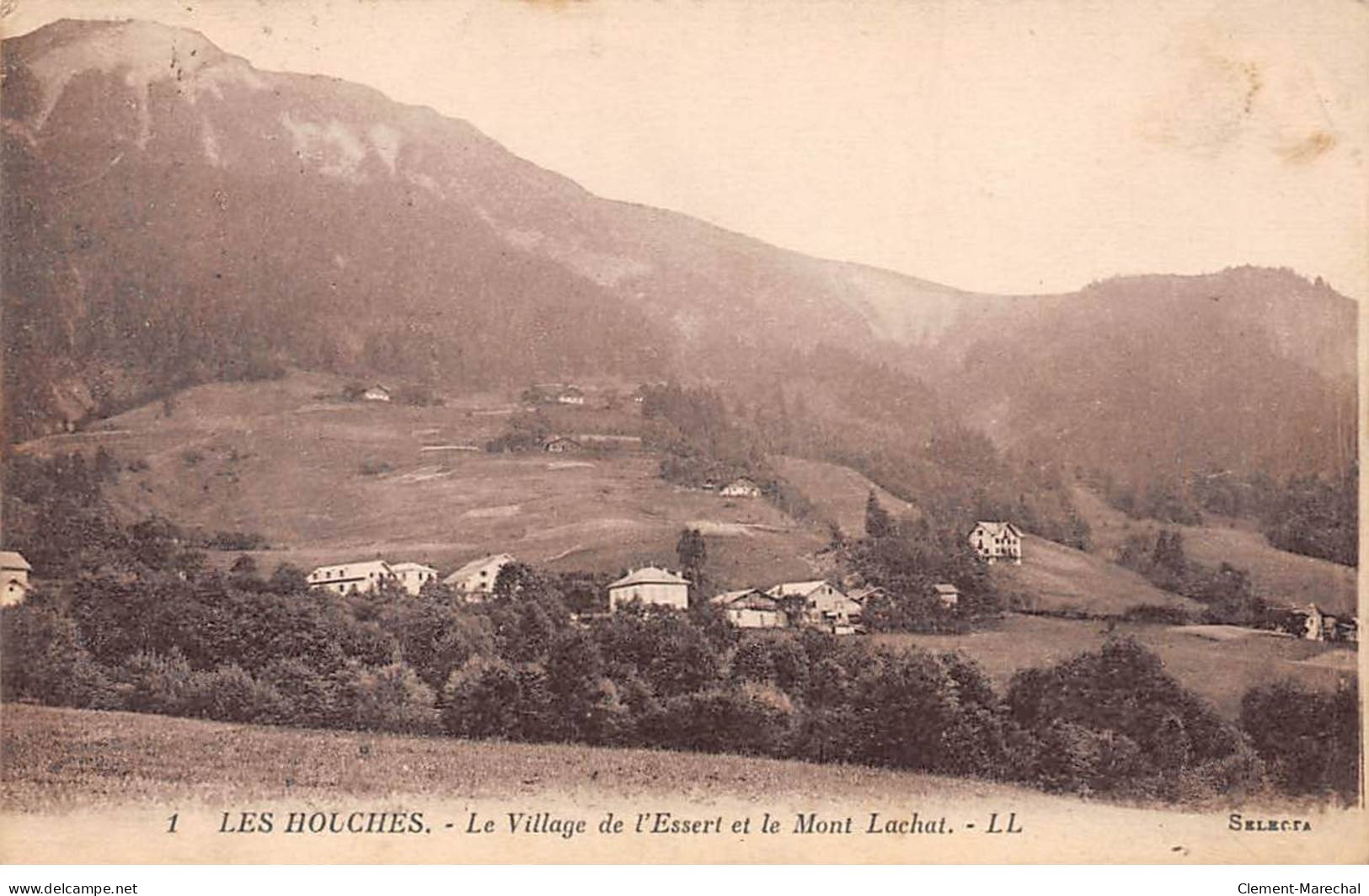 LES HOUCHES - Le Village De L'Essert Et Le Mont Lachat - Très Bon état - Les Houches
