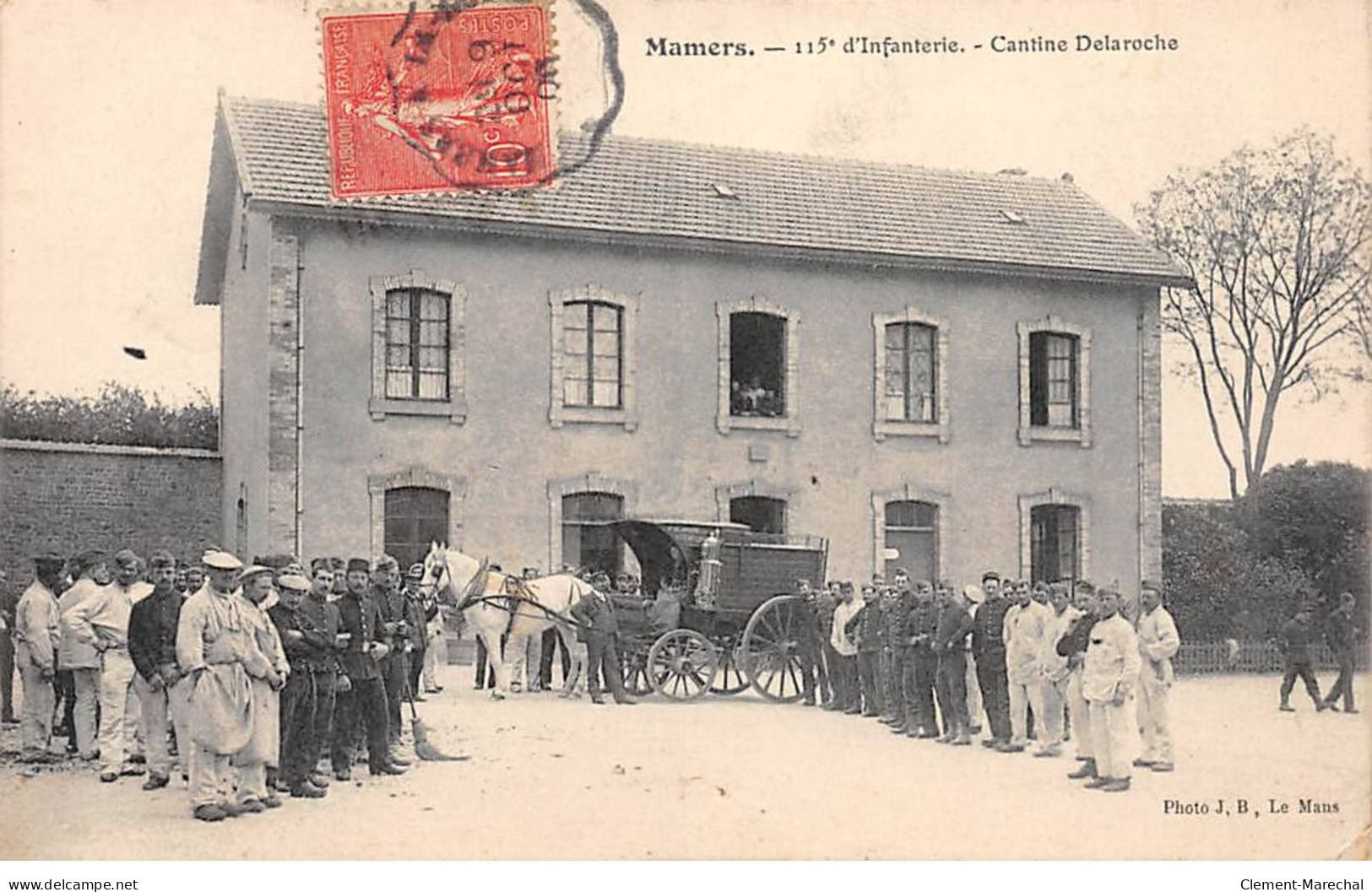 MAMERS - 115e D'Infanterie - Cantine Delaroche - Très Bon état - Mamers