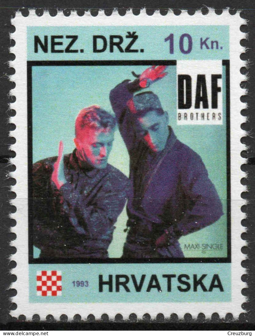 Deutsch Amerikanische Freundschaft - Briefmarken Set Aus Kroatien, 16 Marken, 1993. Unabhängiger Staat Kroatien, NDH. - Croatie