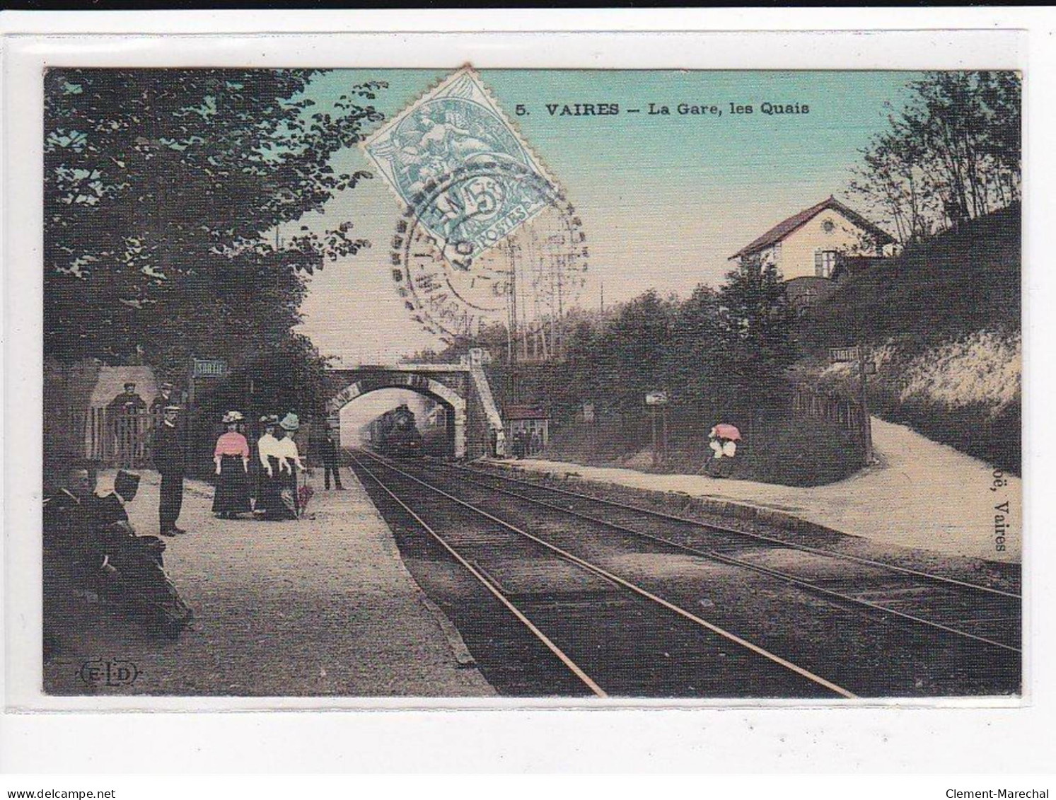 VAIRES : La Gare, Les Quais - Très Bon état - Vaires Sur Marne