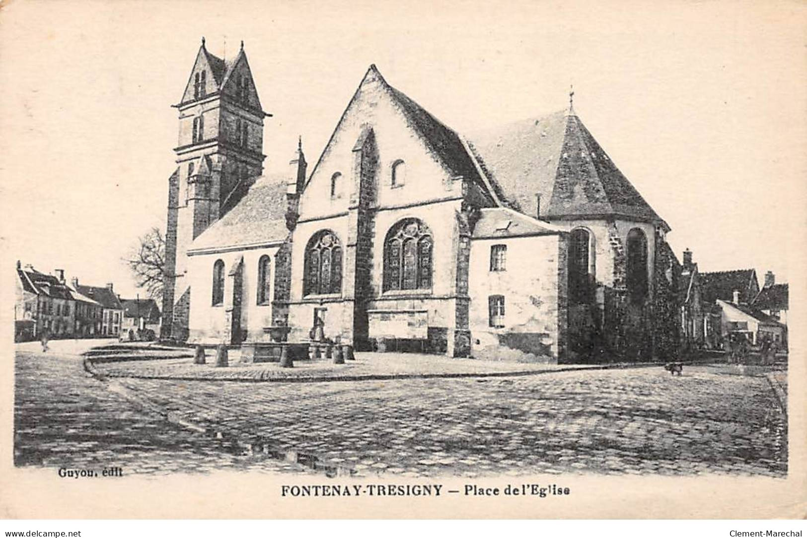 FONTENAY TRESIGNY - Place De L'Eglise - Très Bon état - Fontenay Tresigny