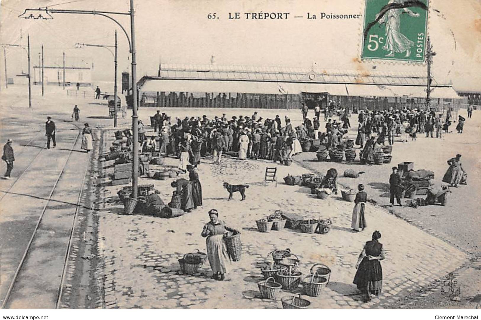 LE TREPORT - La Poissonnerie - état - Le Treport