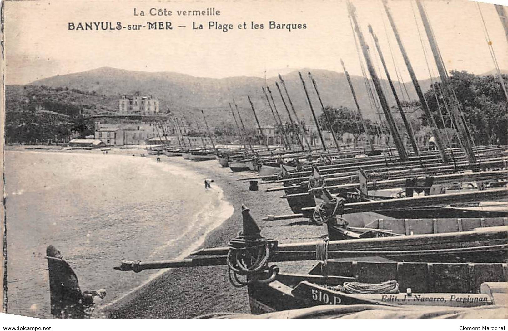 BANYULS SUR MER - La Plage Et Les Barques - Très Bon état - Banyuls Sur Mer