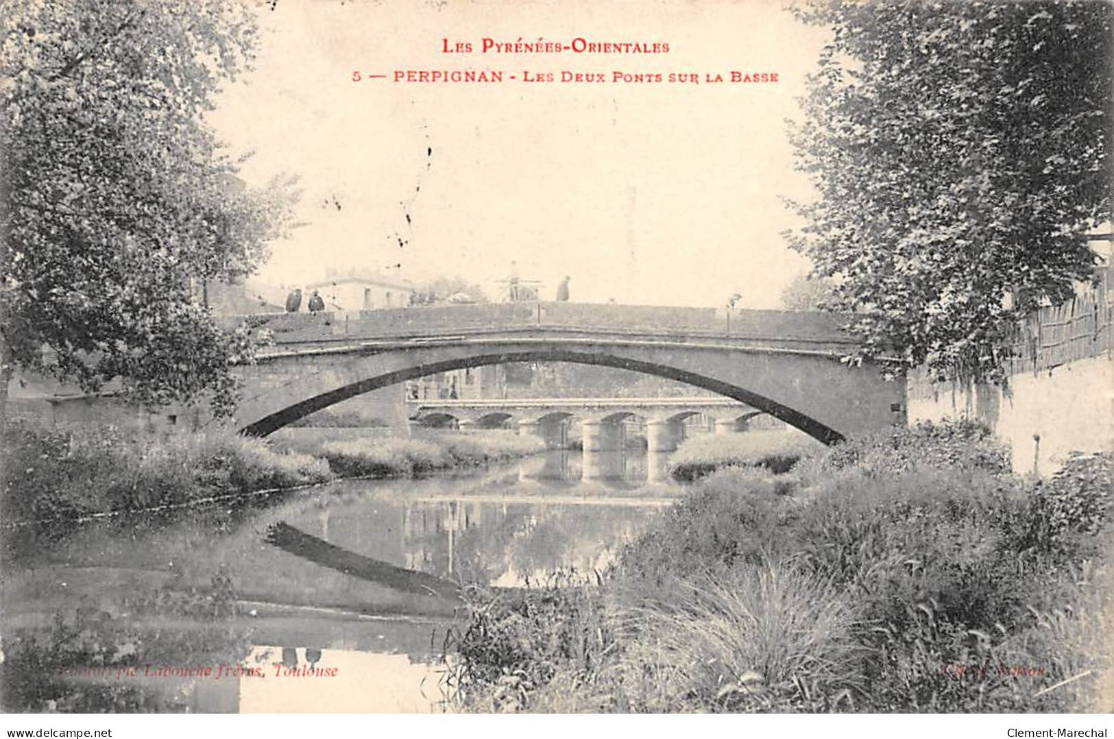 PERPIGNAN - Les Deux Ponts Sur La Basse - Très Bon état - Perpignan
