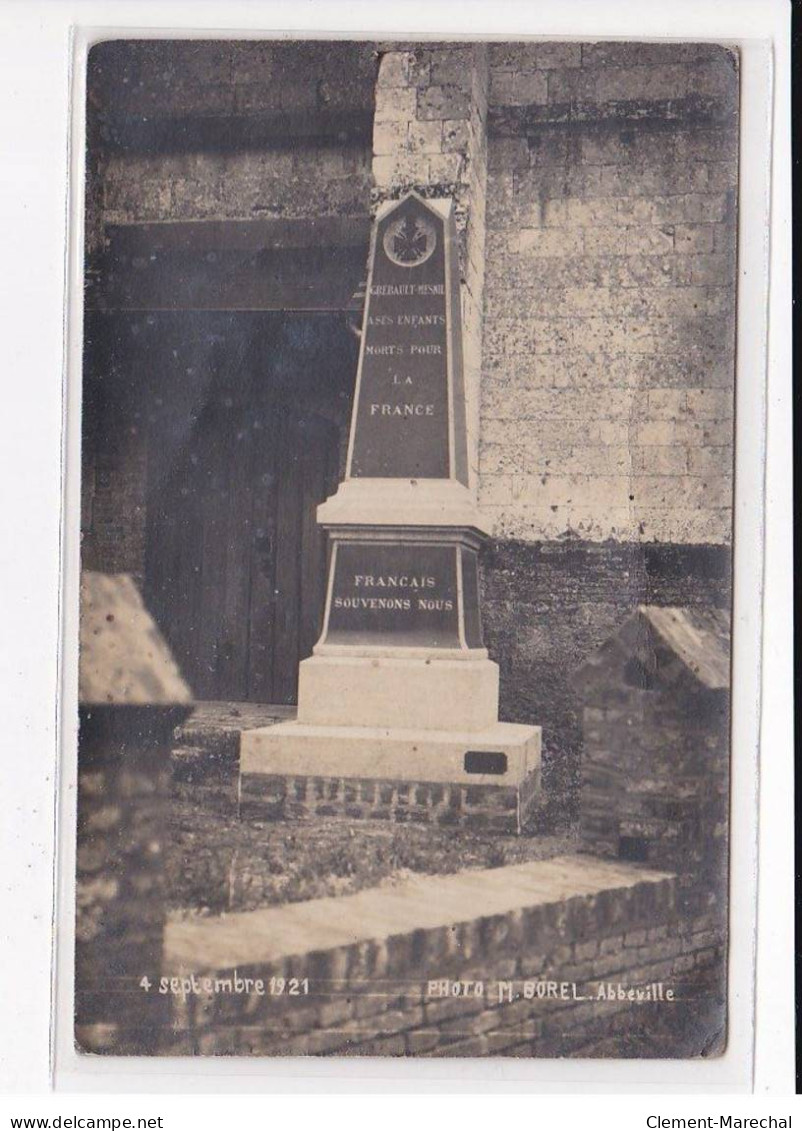 ABBEVILLE : Monument Aux Morts, 4 Septembre 1921 - Très Bon état - Abbeville