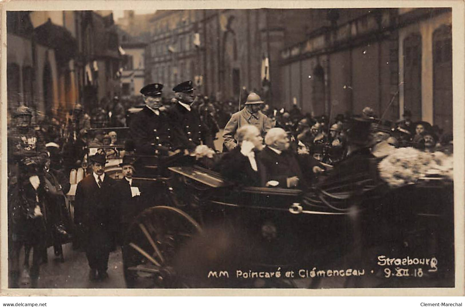 STRASBOURG - MM. Raymond Poincaré Et Clémenceau - Très Bon état - Strasbourg