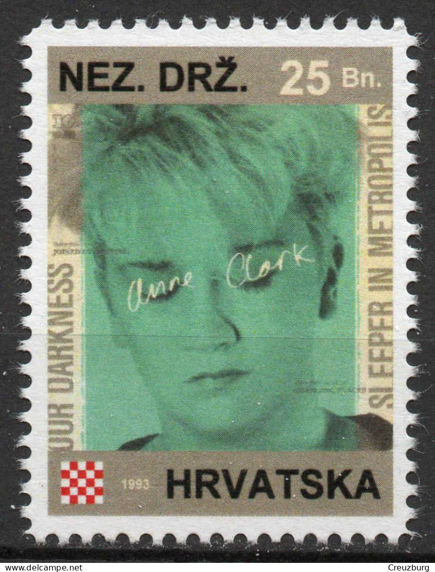 Anne Clark - Briefmarken Set Aus Kroatien, 16 Marken, 1993. Unabhängiger Staat Kroatien, NDH. - Croatie