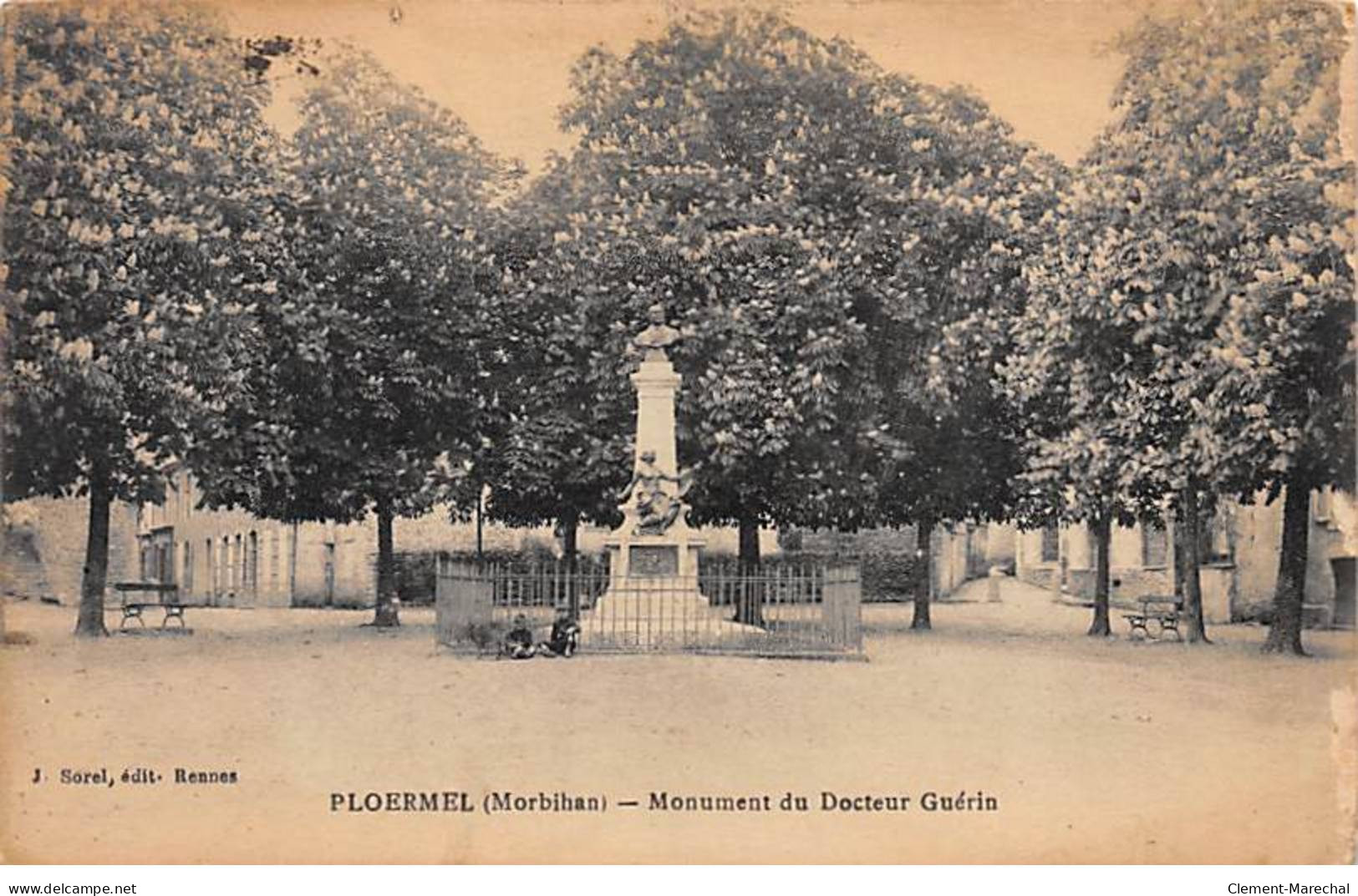 PLOERMEL - Monument Du Docteur Guérin - état - Ploërmel