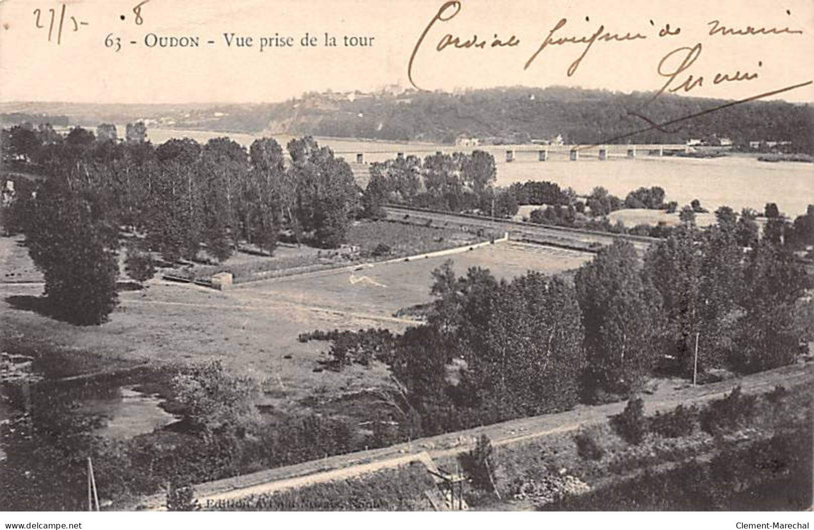 OUDON - Vue Prise De La Tour - Très Bon état - Oudon