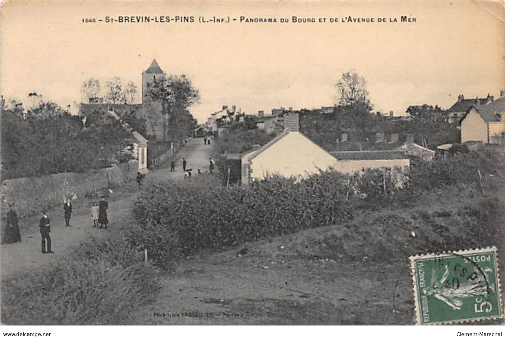 SAINT BREVIN LES PINS - Panorama Du Bourg Et De L'Avenue De La Mer - Très Bon état - Saint-Brevin-les-Pins