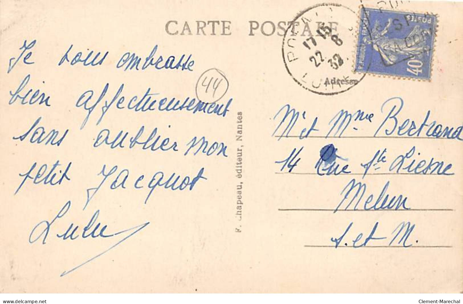 PORNIC - Le " Saint Philibert ", Tragiquement Naufragé Le 14 Juin 1931 - Très Bon état - Pornic