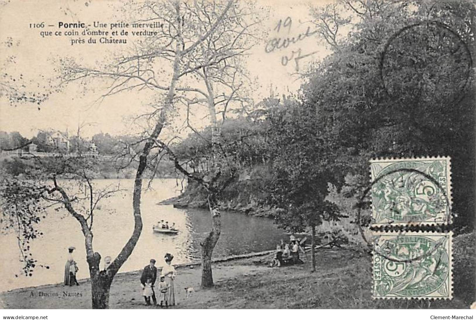 PORNIC - Coin D'Ombre Et De Verdure Près Du Château - Très Bon état - Pornic