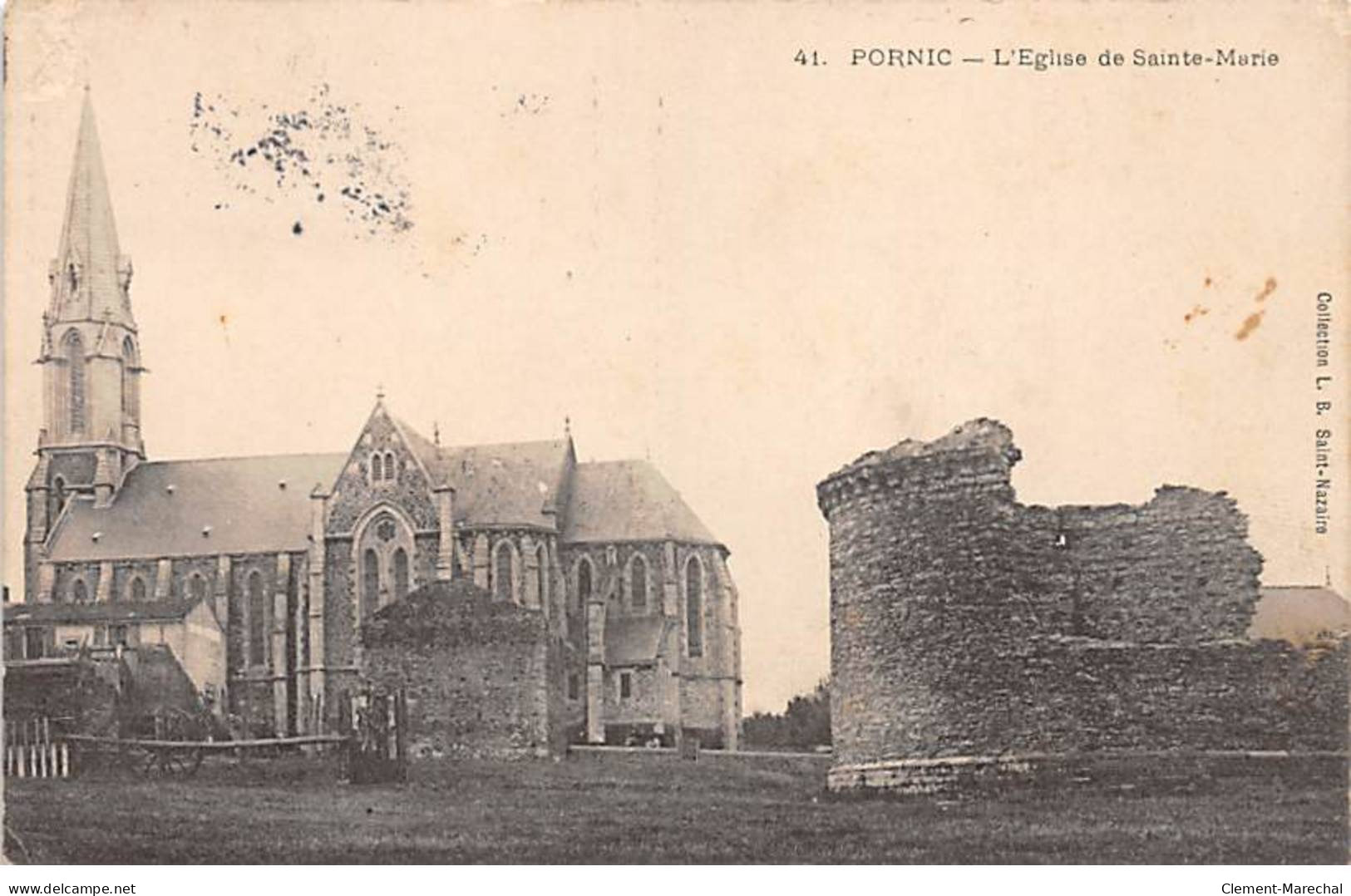 PORNIC - L'Eglise De Sainte Marie - Très Bon état - Pornic