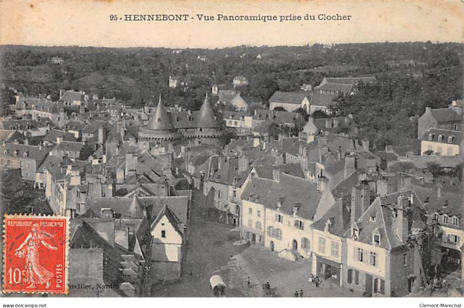 HENNEBONT - Vue Panoramique Prise Du Clocher - Très Bon état - Hennebont