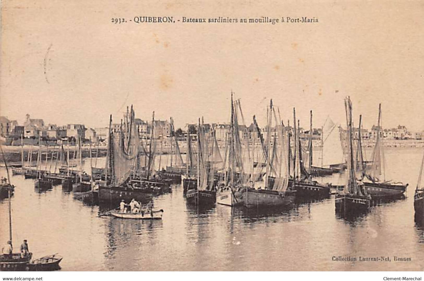 QUIBERON - Bateaux Sardiniers Au Mouillage à Port Maria - Très Bon état - Quiberon