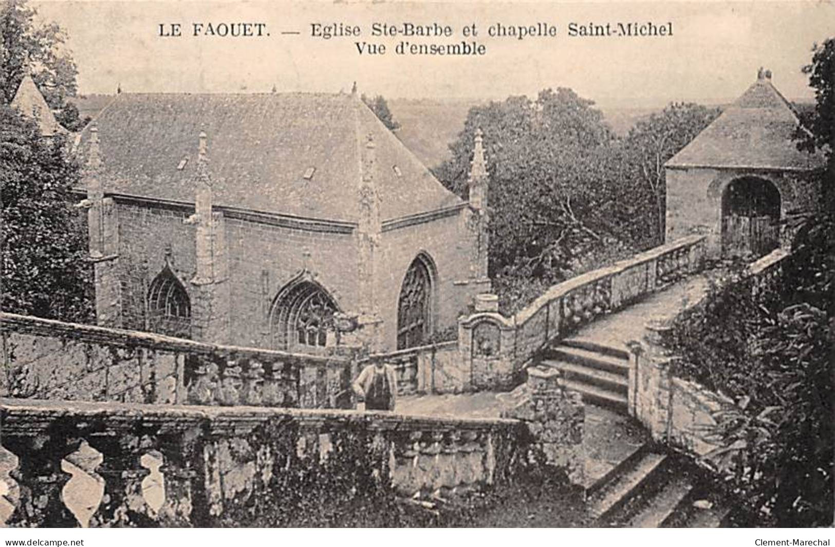 LE FAOUET - Eglise Sainte Barbe Et Chapelle Saint Michel - Vue D'ensemble - Très Bon état - Le Faouet
