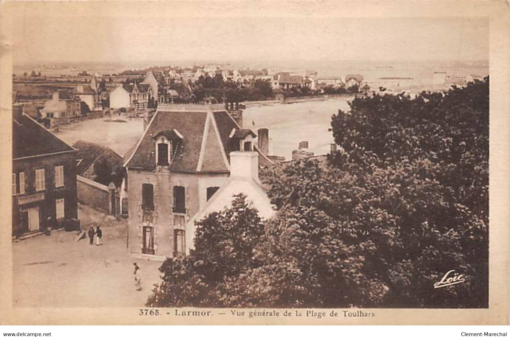 LARMOR - Vue Générale De La Plage De Toulhars - Très Bon état - Larmor-Plage