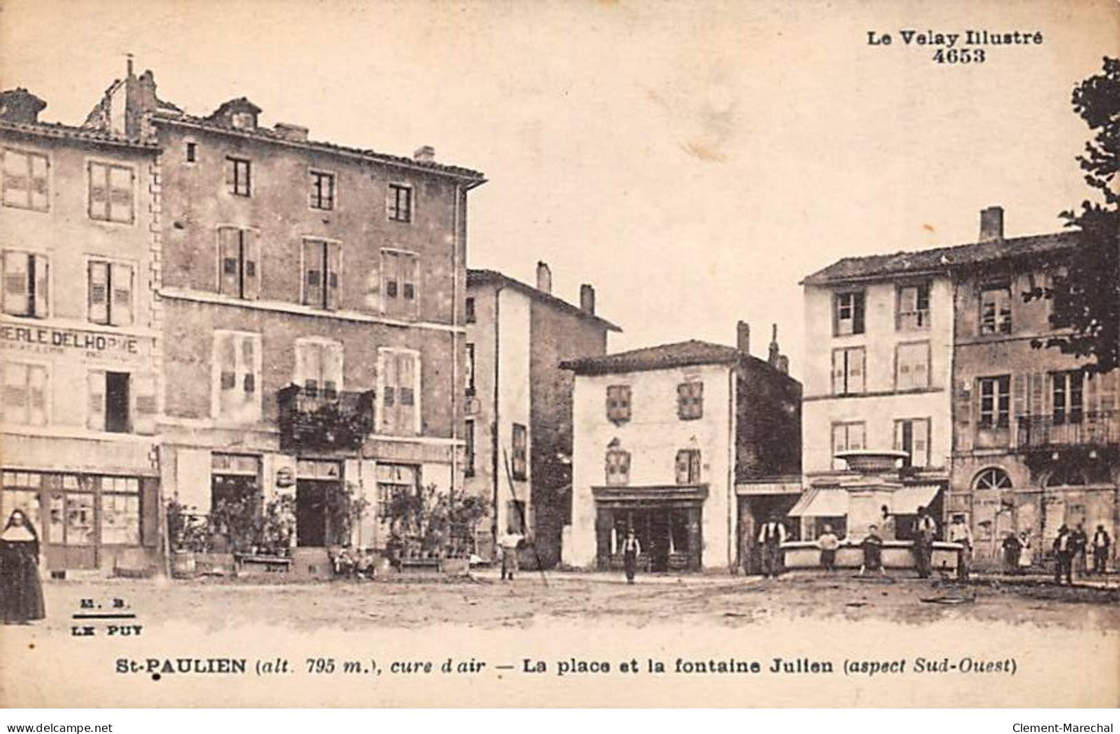 SAINT PAULIEN - La Place Et La Fontaine Julien - Très Bon état - Sonstige & Ohne Zuordnung