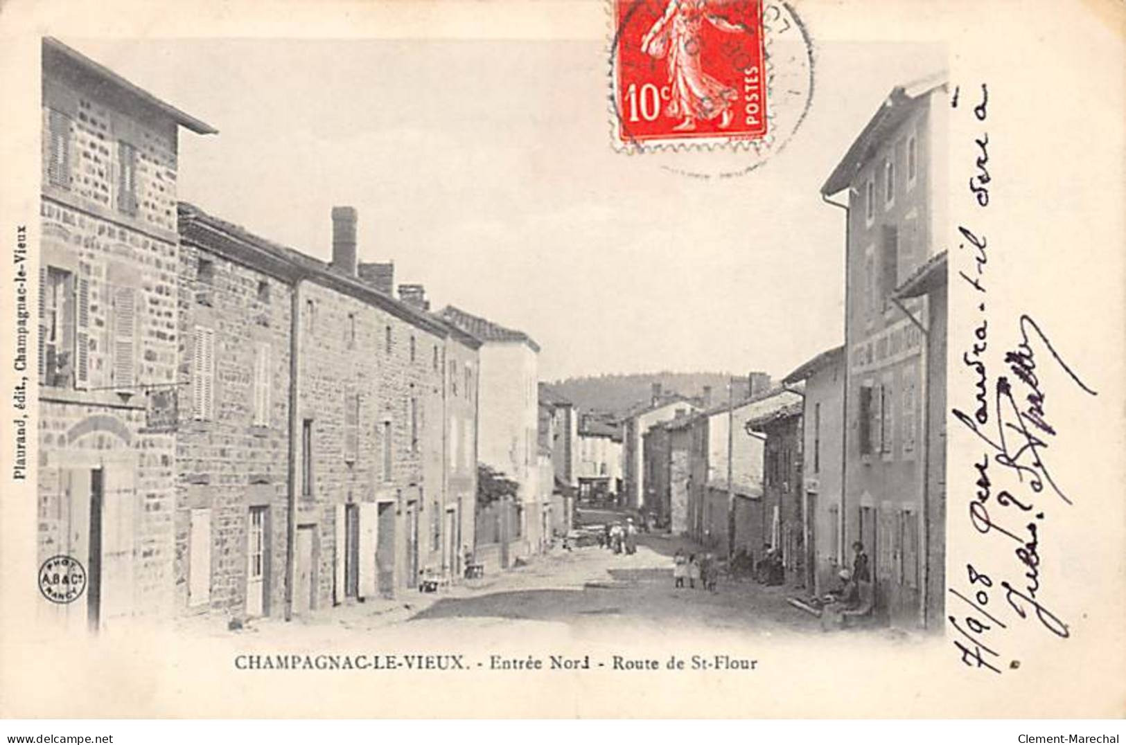 CHAMPAGNAC LE VIEUX - Entrée Nord - Route De Saint Flour - Très Bon état - Sonstige & Ohne Zuordnung