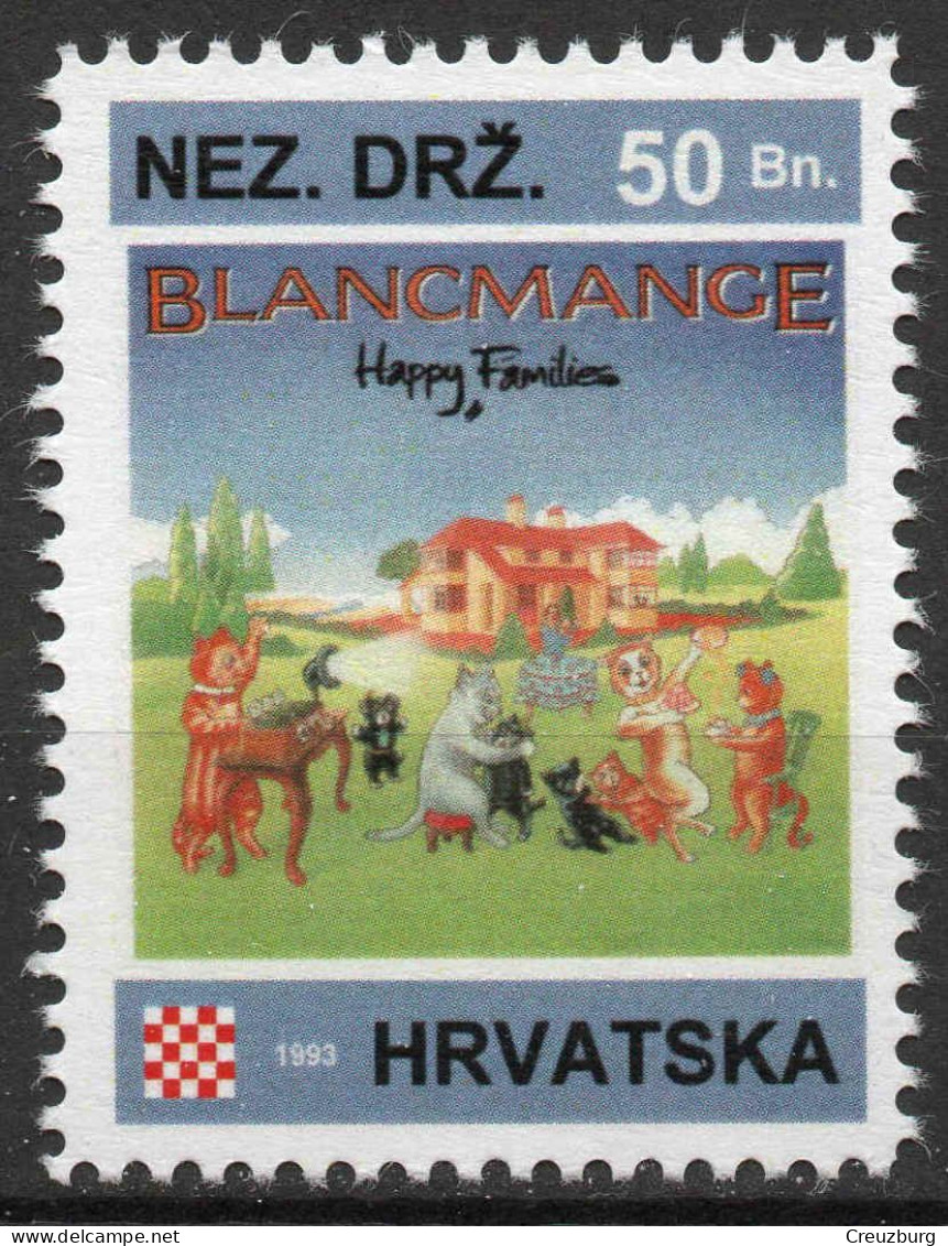 Blancmange - Briefmarken Set Aus Kroatien, 16 Marken, 1993. Unabhängiger Staat Kroatien, NDH. - Croatie