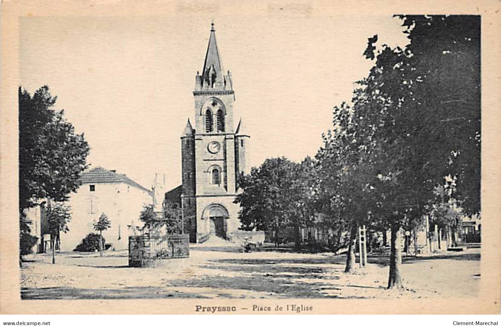 PRAYSSAC - Place De L'Eglise - Très Bon état - Sonstige & Ohne Zuordnung